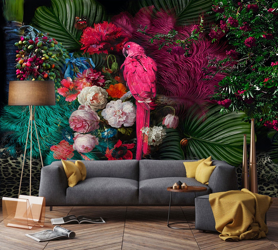 safari orman salon duvar kağıdı